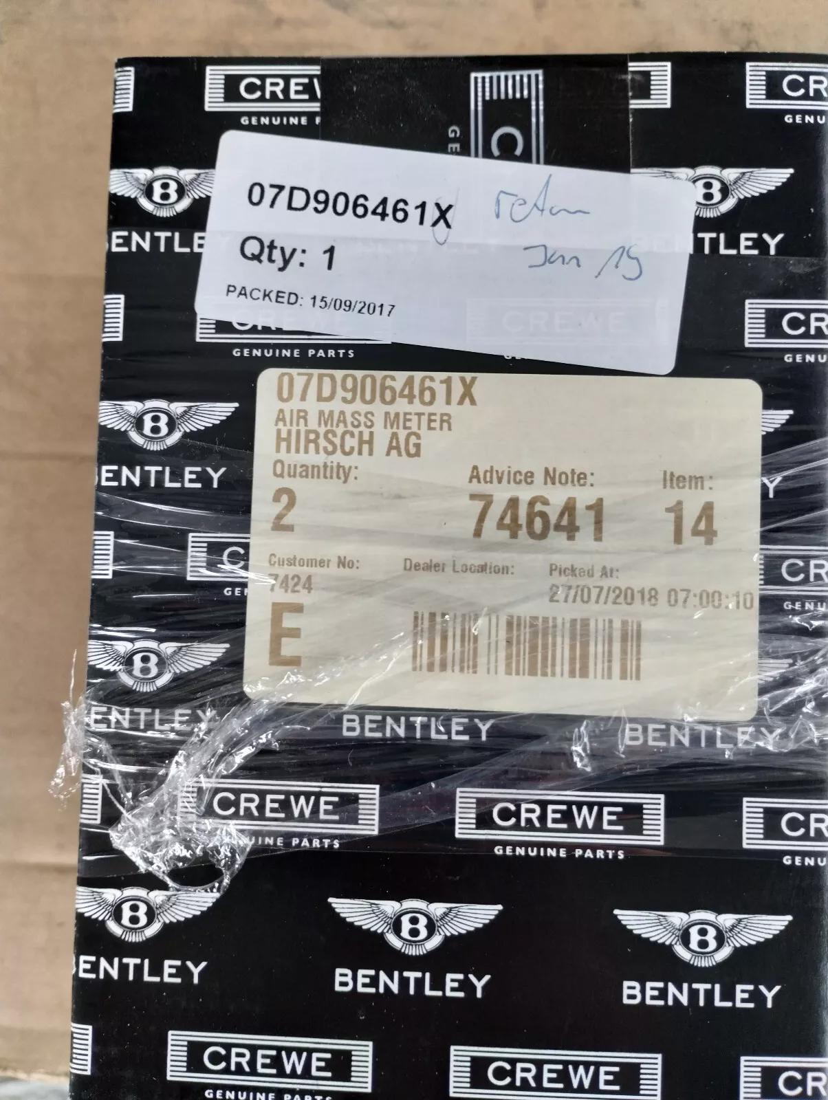 Bentley genuine AIR MASS METER No:07D906461X