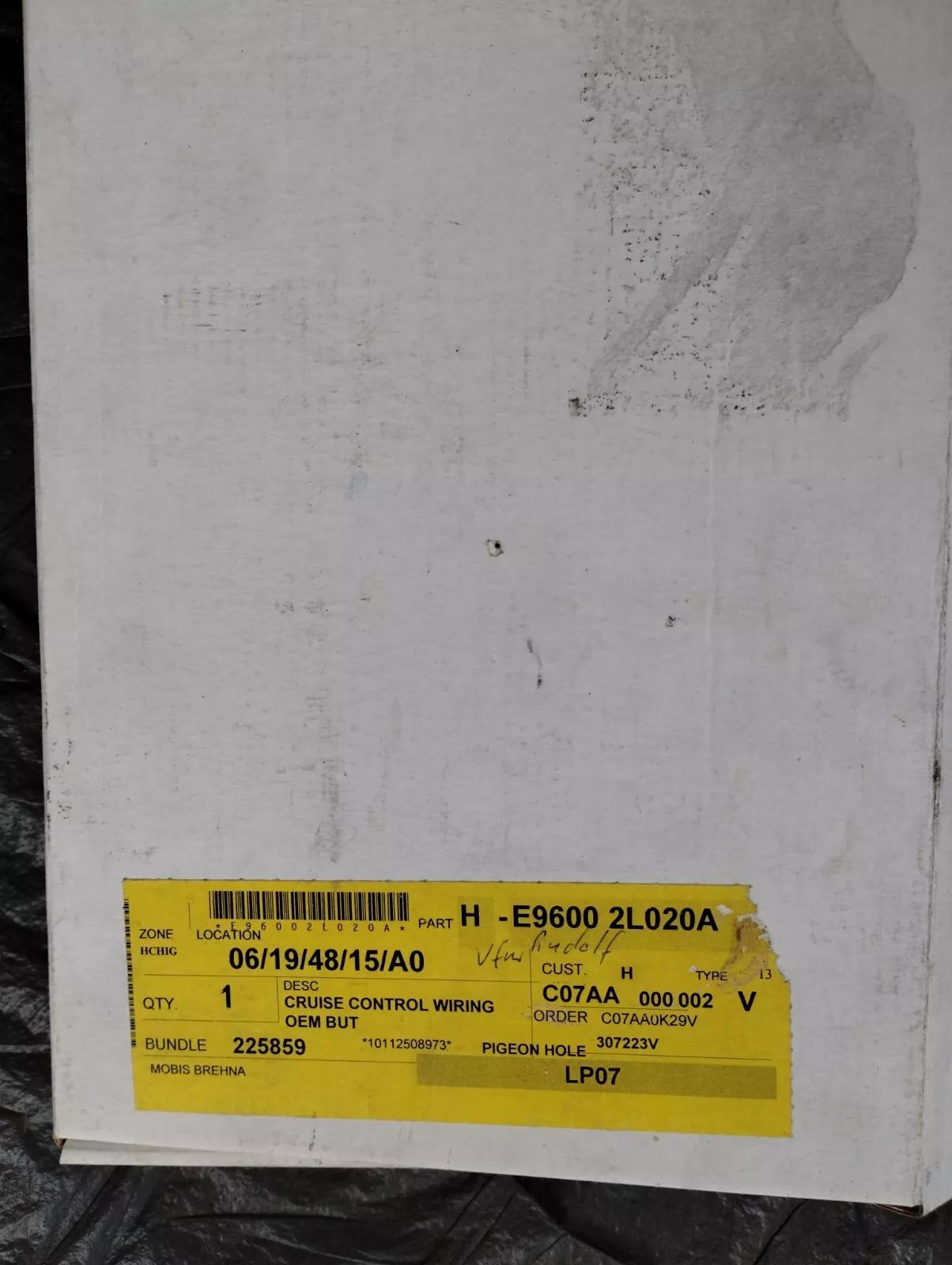 HYUNDAI i30 Genuine CRUISE CONTROL WIRING, kit No: E96002L020A