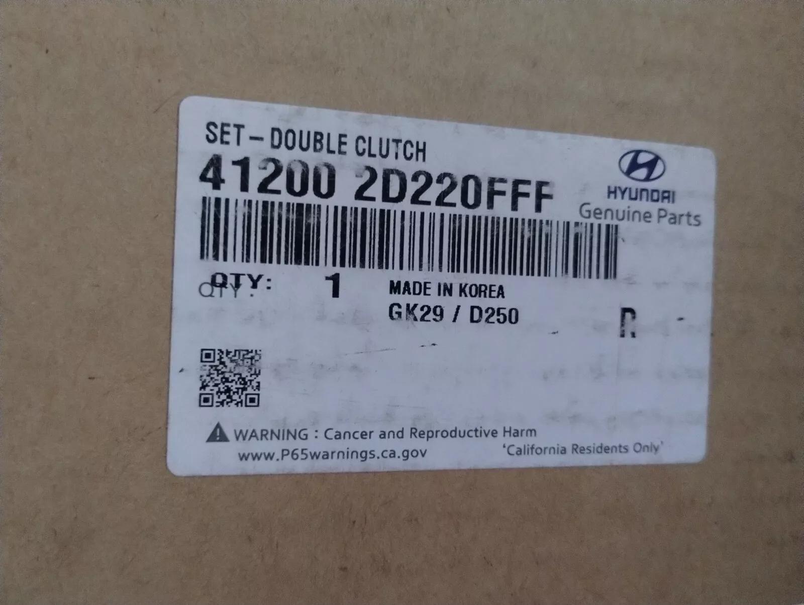 HYUNDAI Original Double Clutch Set Nr: 412002D220FFF