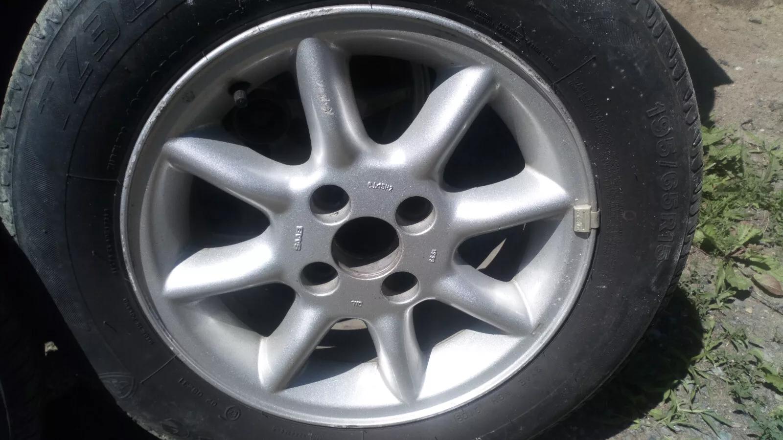 SAAB 9000 Anniversary 50 8-Spoke original rims, wheels 4 pcs part no:4647475