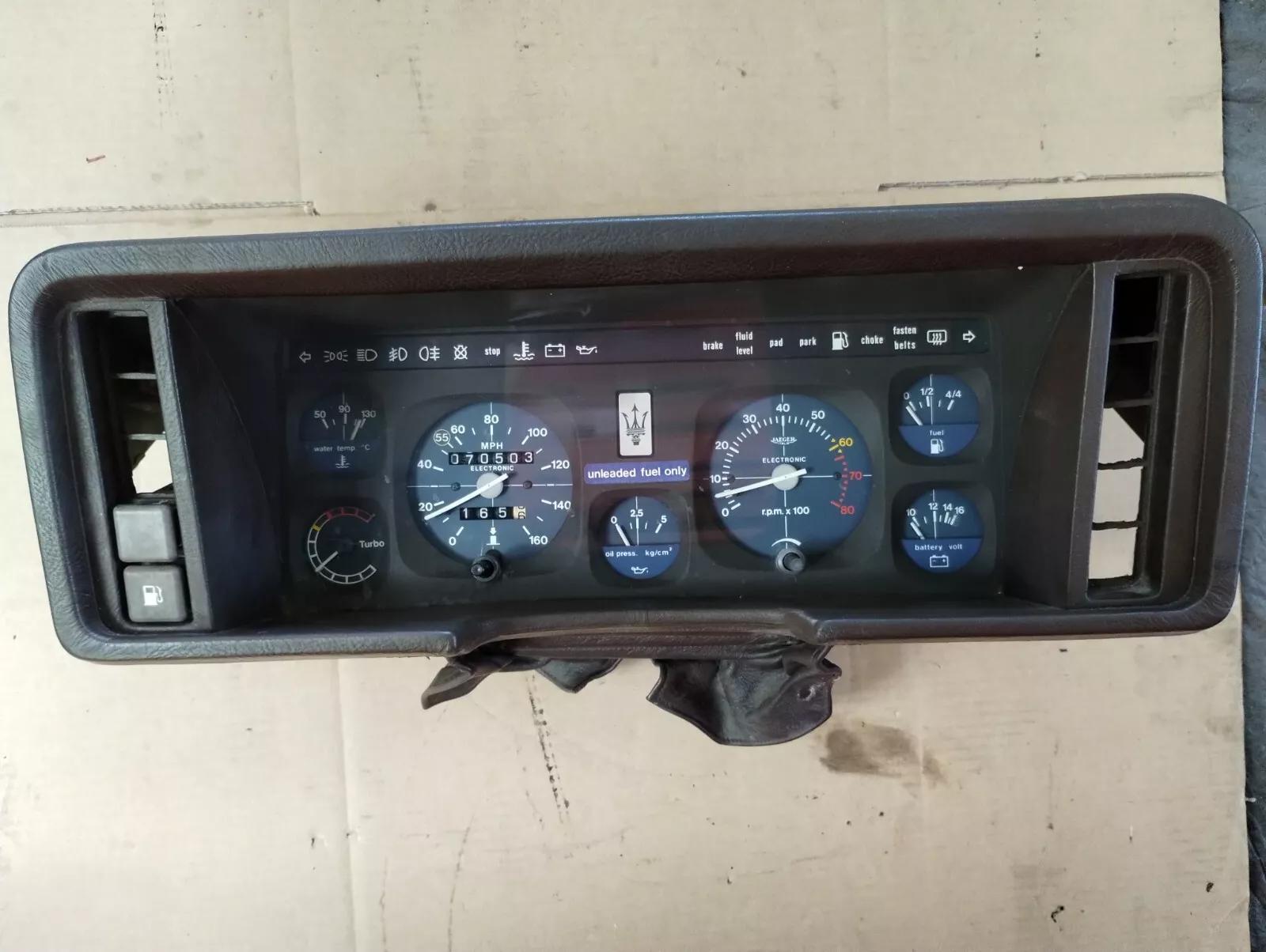 Maserati Biturbo dashboard cluster instrument No: 394 000 04