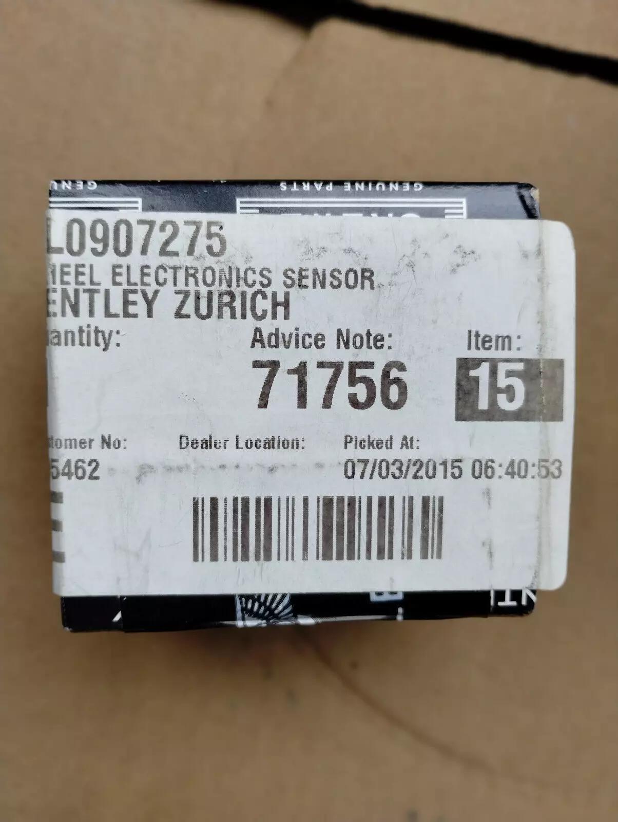 ORIGINAL BENTLEY TIRE PRESSURE SENSOR 1 PCS NR: 7L0907275