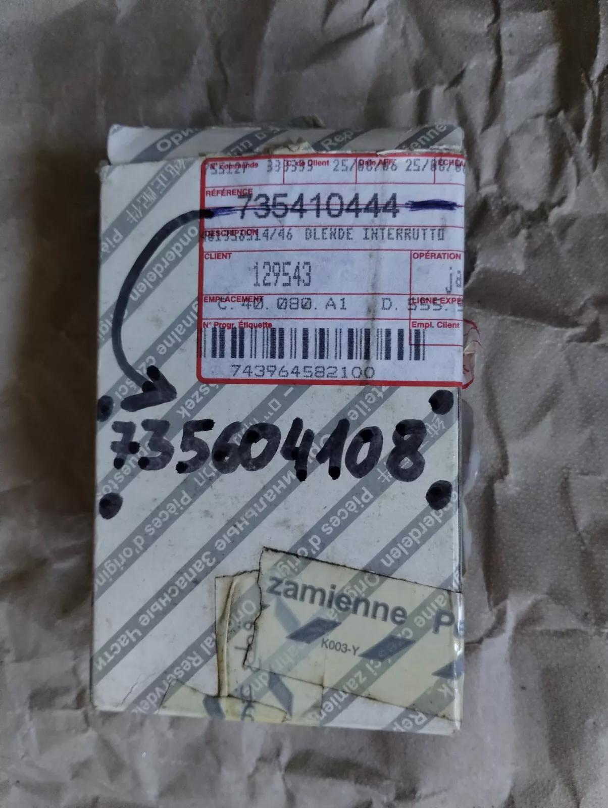 Genuine FIAT Switch block No: 735604108, 735410444