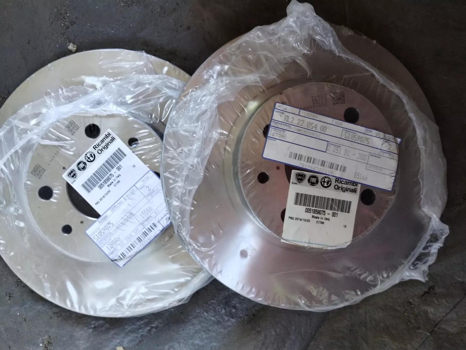 Genuine Fiat, Lancia, Alfa Romeo BRAKE DISC 2Pcs No: 51859075