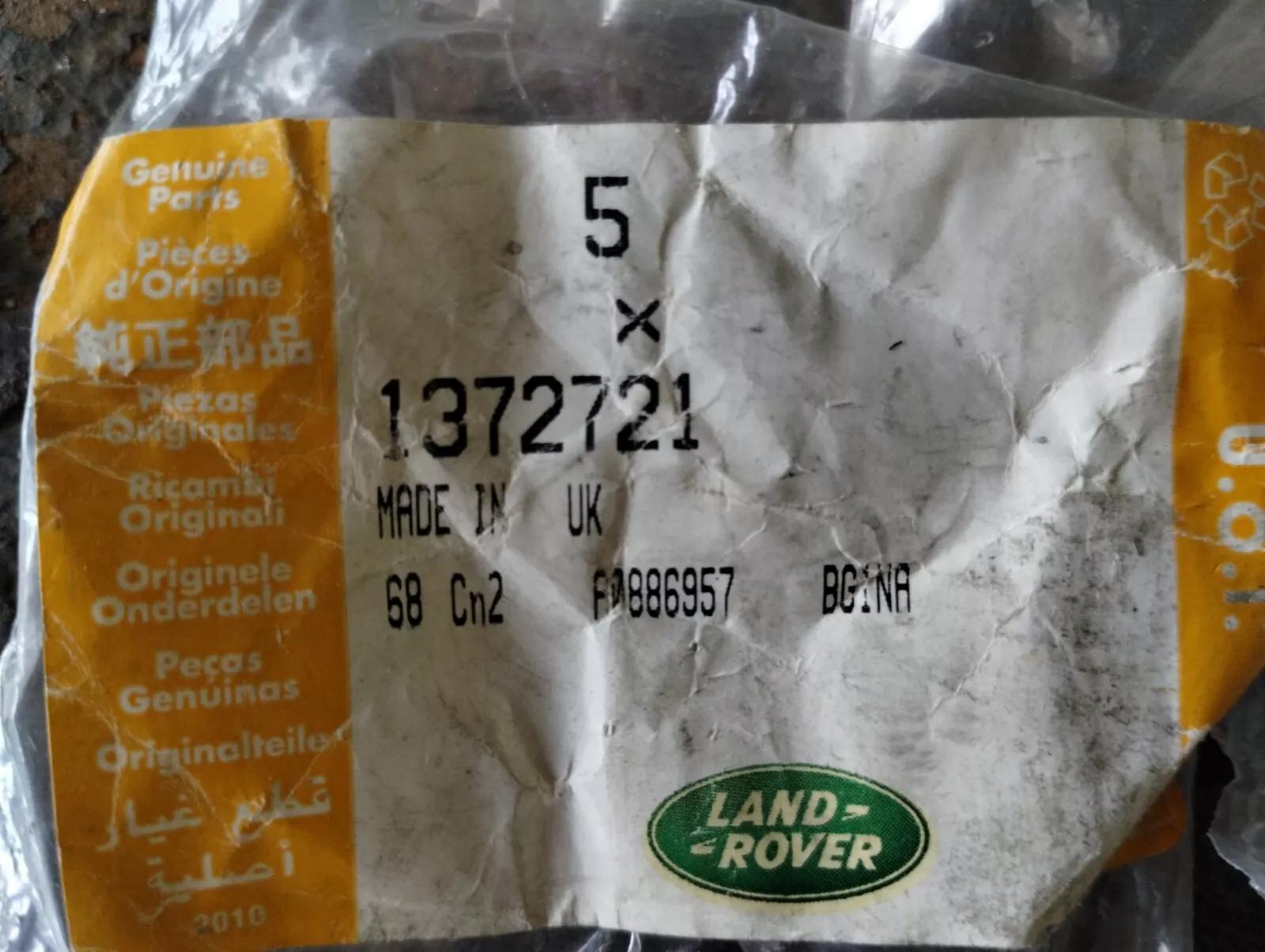 Genuine Jaguar, Land Rover, bolt 6 Pcs No: 1372721