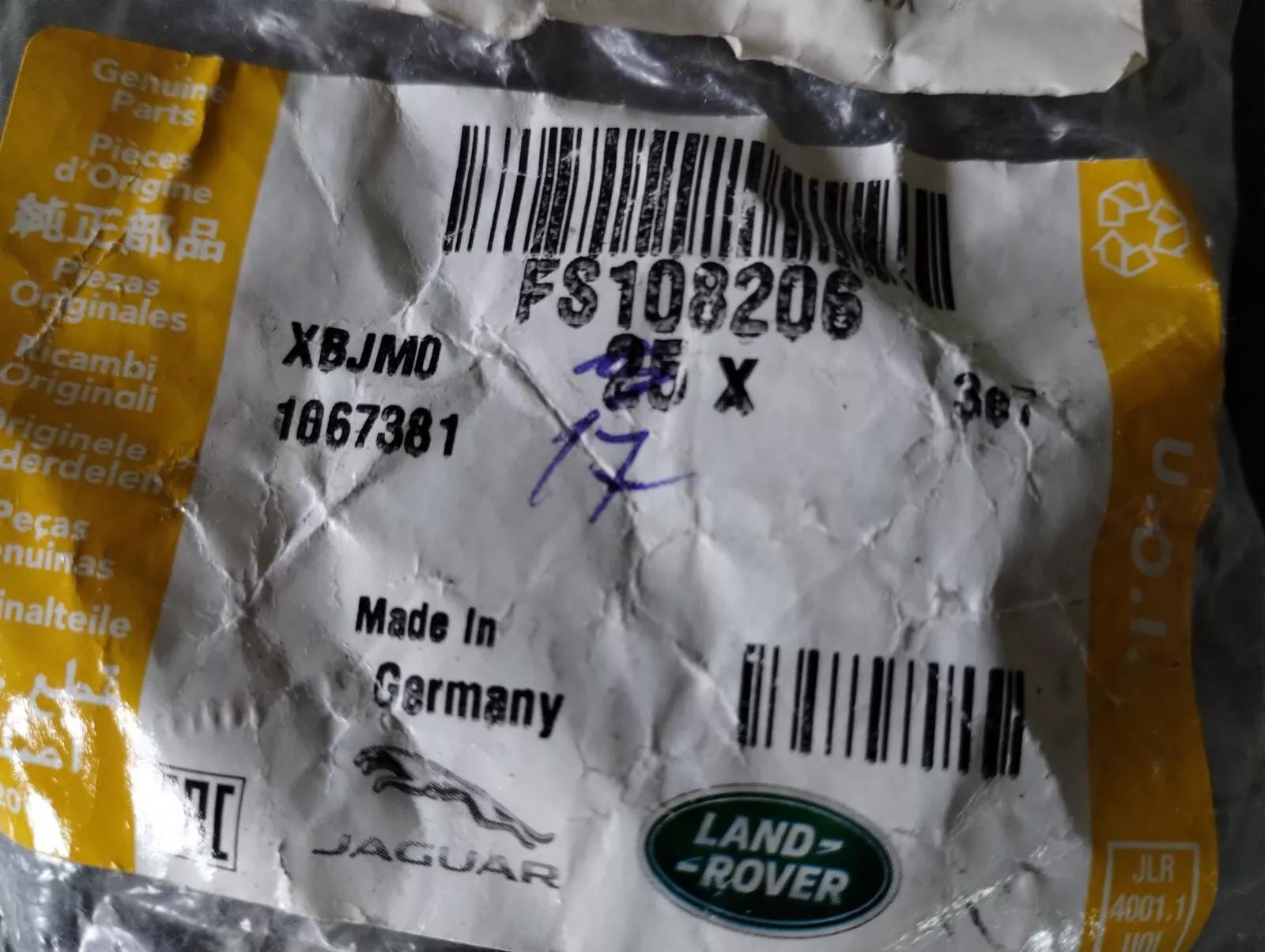 Genuine Jaguar, Land Rover, bolt 17 Pcs No: FS108206