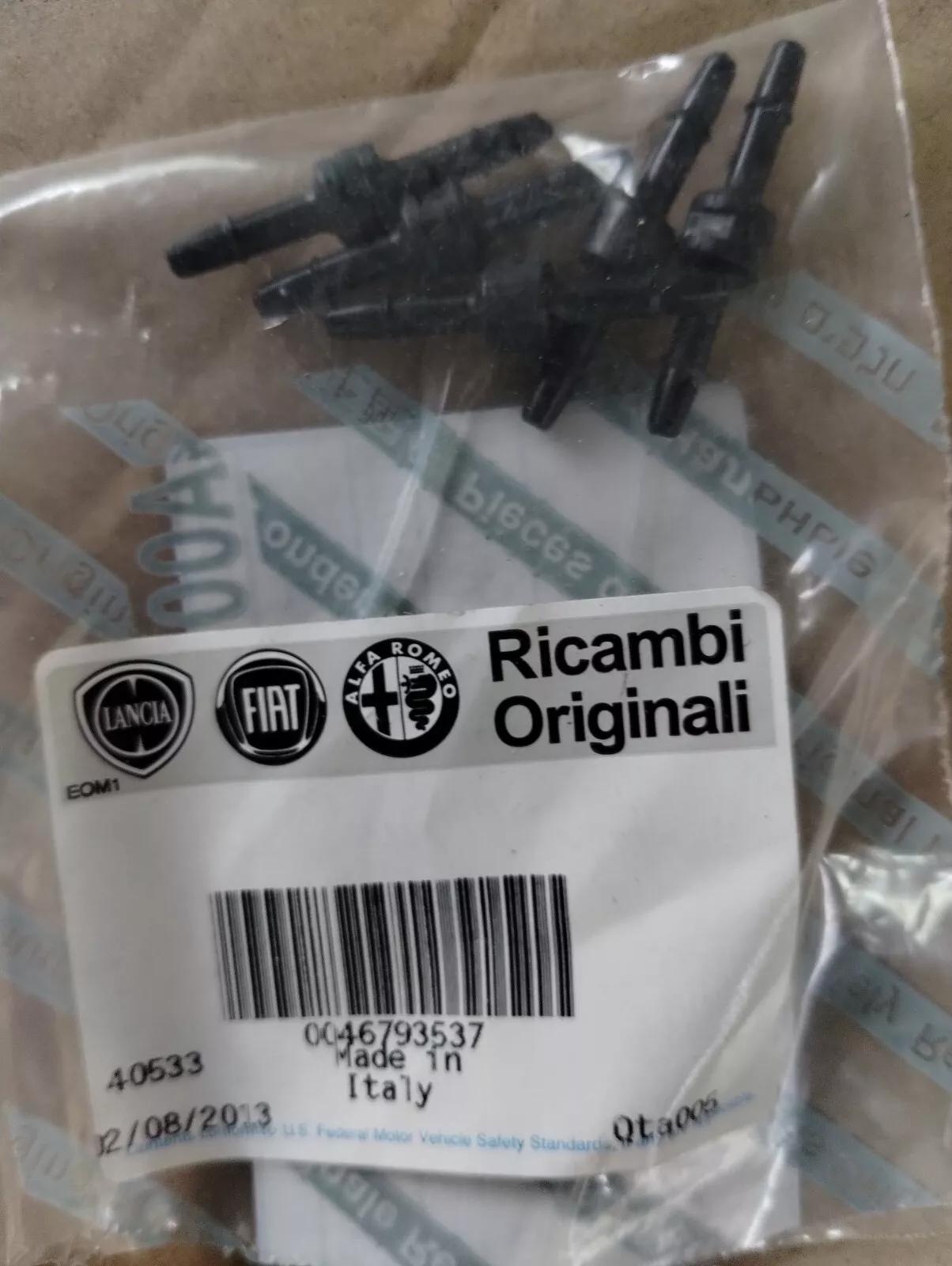 Genuine Fiat WINDSCREEN WASHER TUBE CONNECTOR 5 pcs No : 46793537