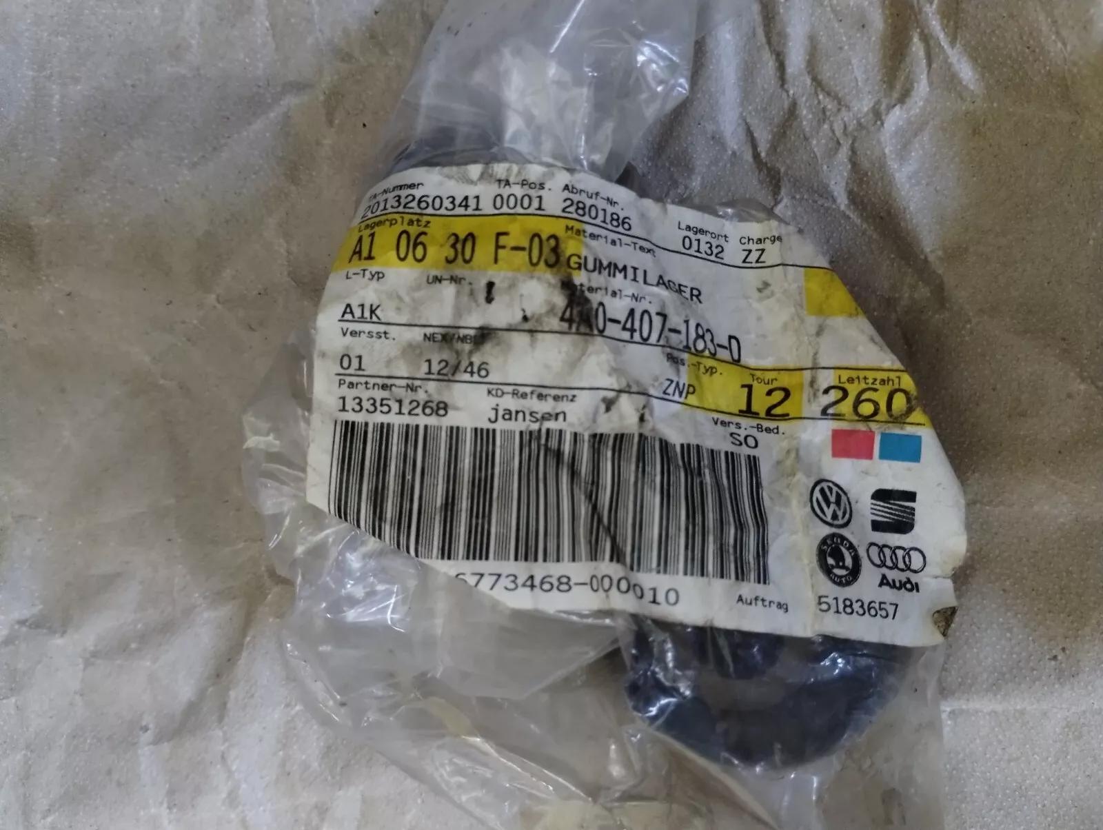 Genuine Volkswagen, Audi Bushing 2pcs No: 4A0407183D