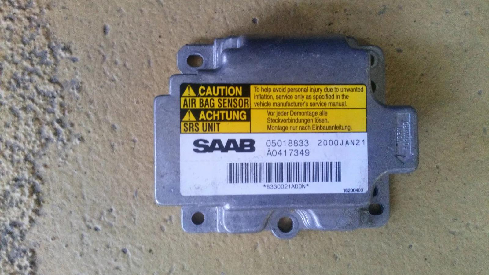 Saab 9-3 SRS, airbag control unit part no : 05018833