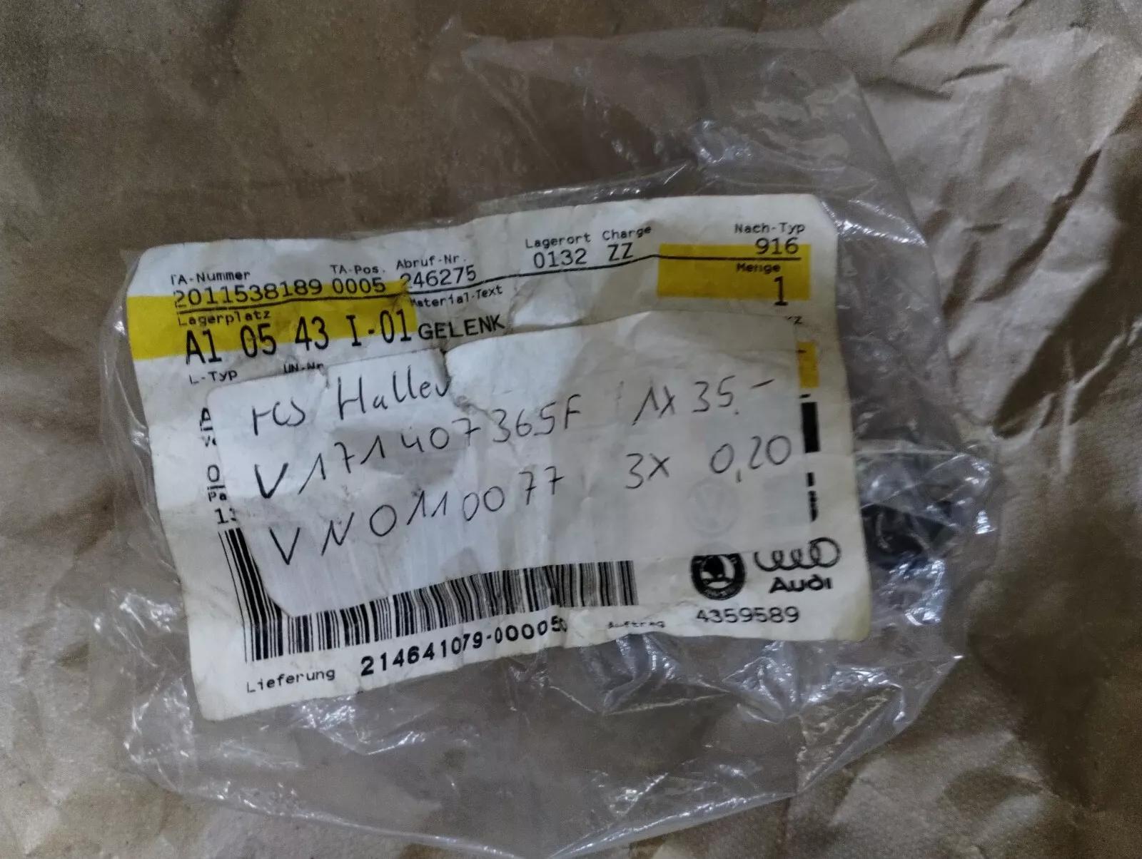 Genuine Volkswagen, Audi Ball Joint No: 171407365F