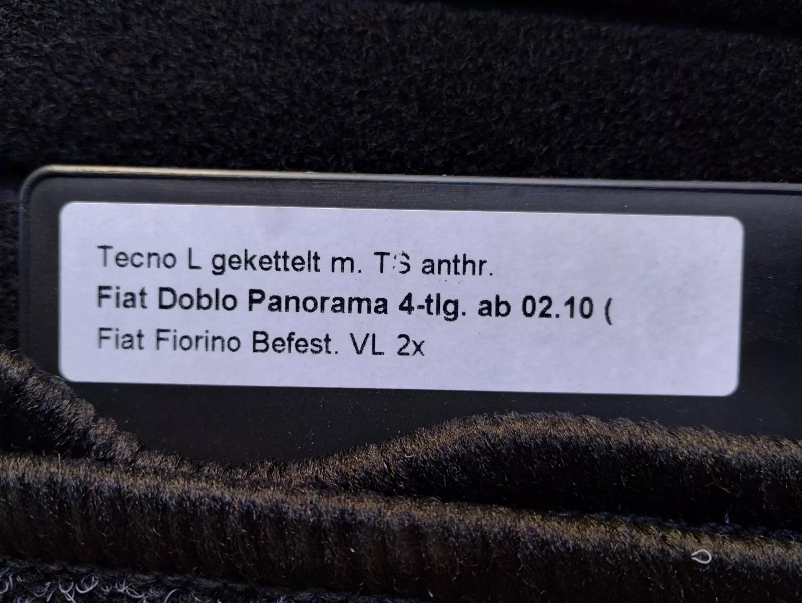 FIAT DOBLO PANORAMA floor mats NR: 02 10