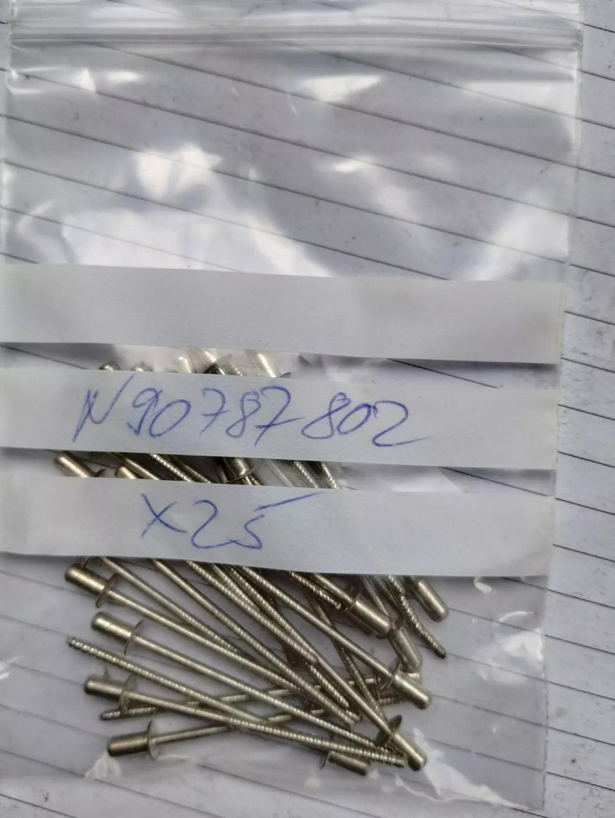 ORIGINAL VW GROUP PARTS, CUP RIVET 25 PCS No: N90787802