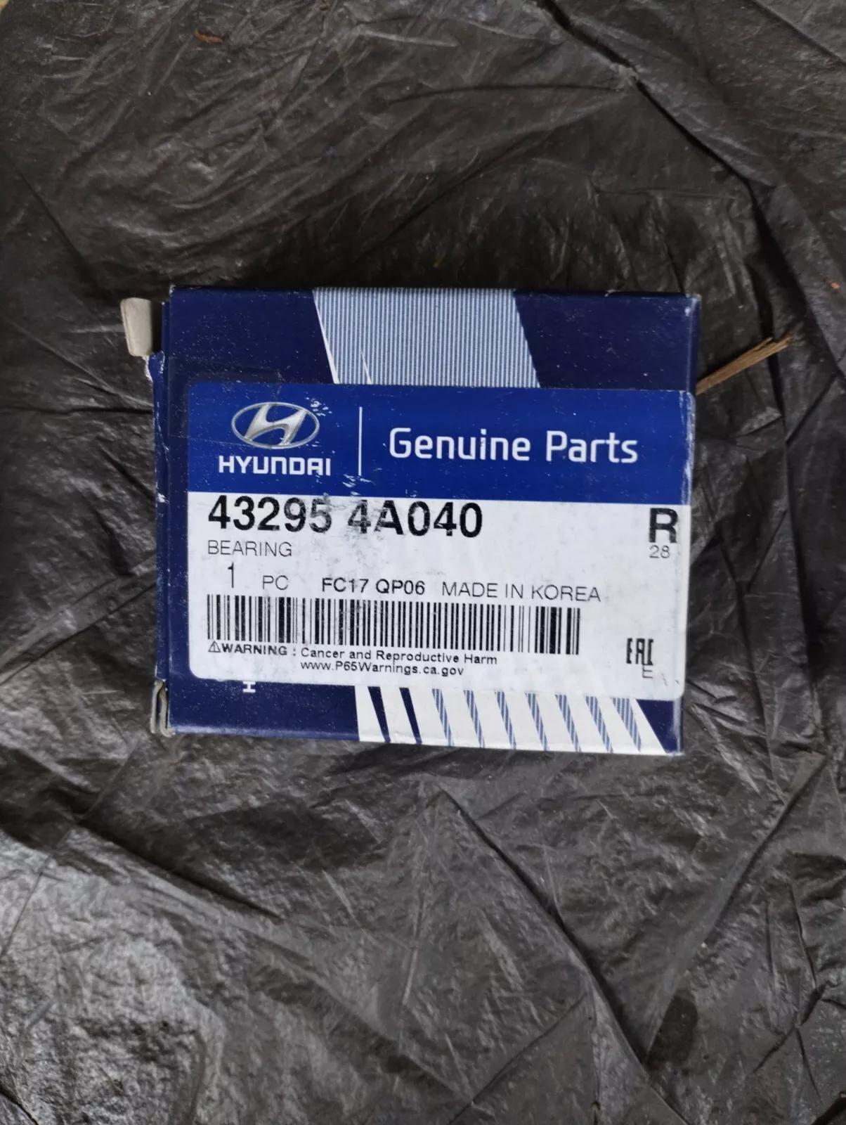 HYUNDAI original BEARING No : 432954A040