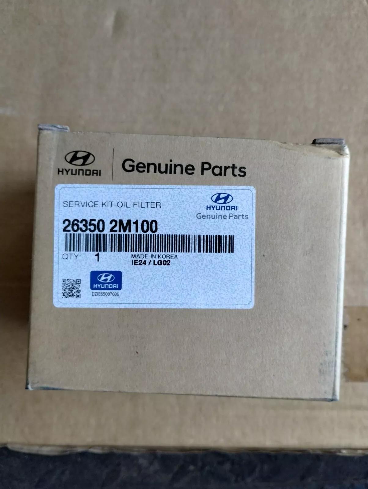 HYUNDAI Genuine SERVICEKIT-OILFILT No : 263502M100