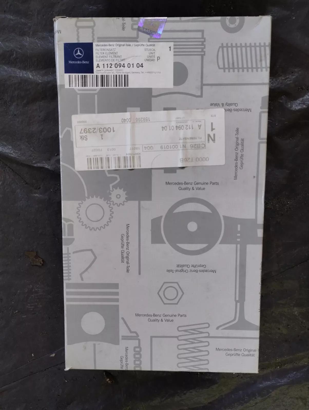 ORIGINAL MERCEDES PARTS, Filter no: A1120940104