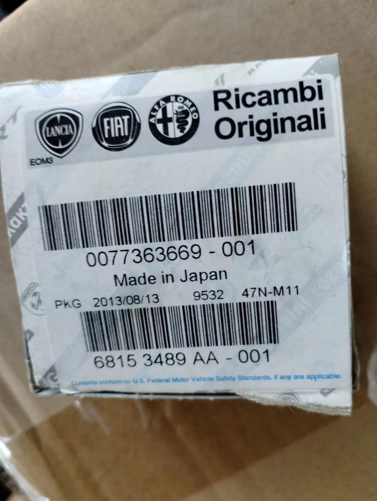 Genuine Fiat, Alfa Romeo seal No : 77363669, 68153489AA