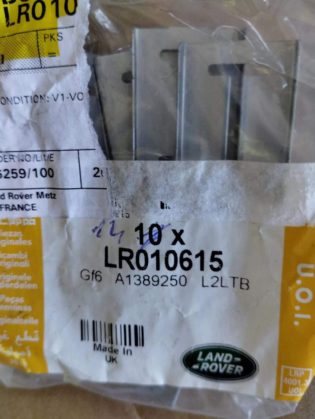 Genuine Jaguar, Land Rover, clip 14 pcs no: LR010615