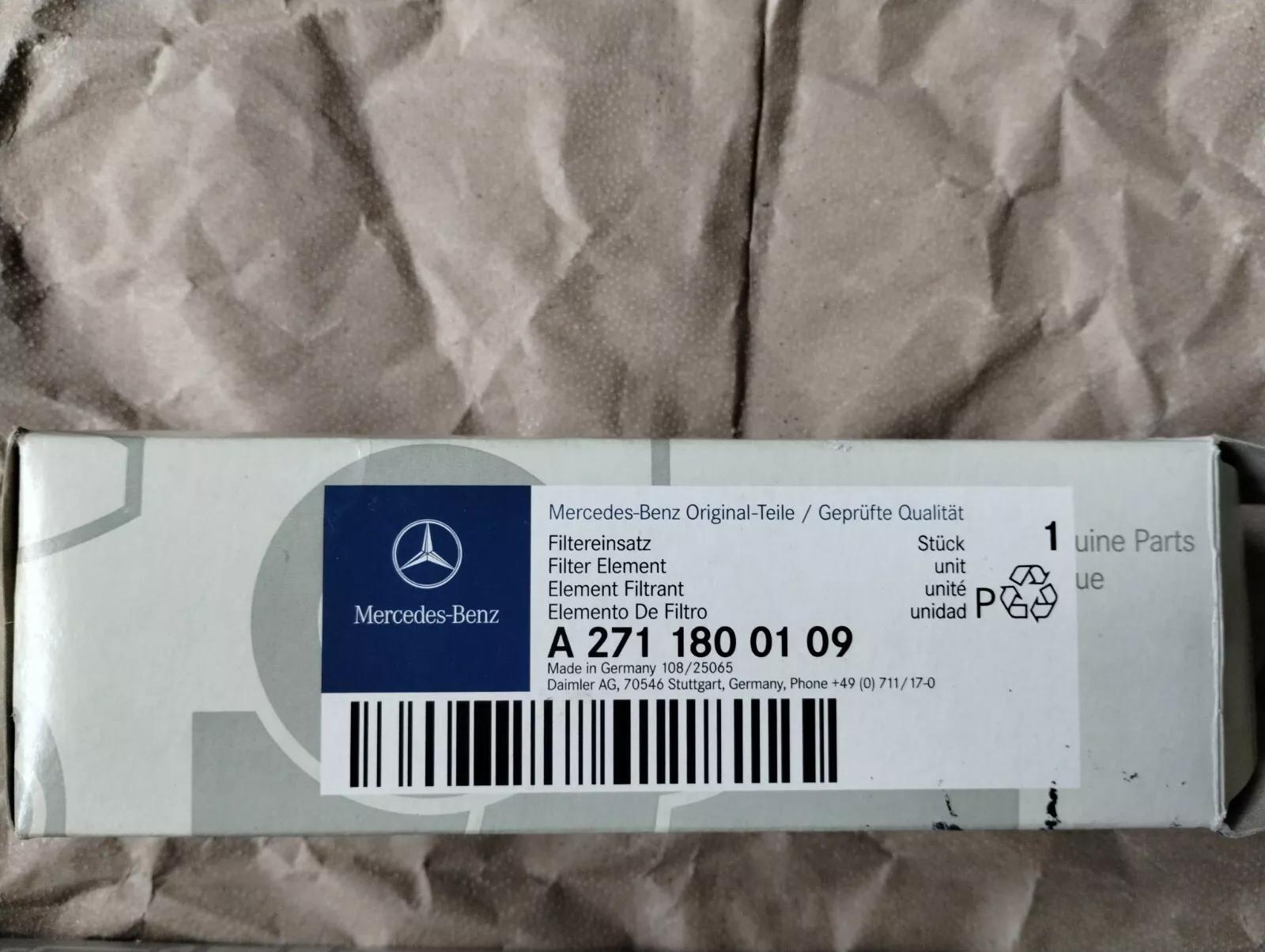 Genuine MERCEDES Filter No: A2711800109