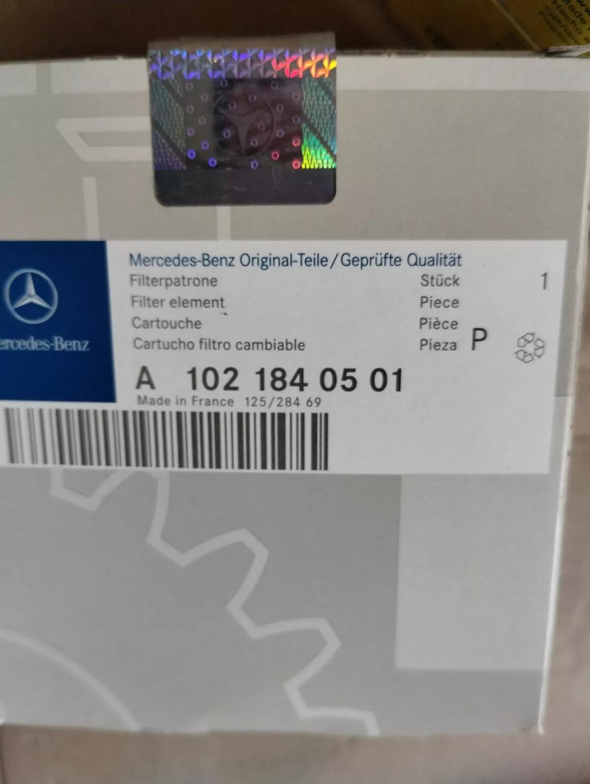 ORIGINAL Mercedes, oil filter No: A1021840501