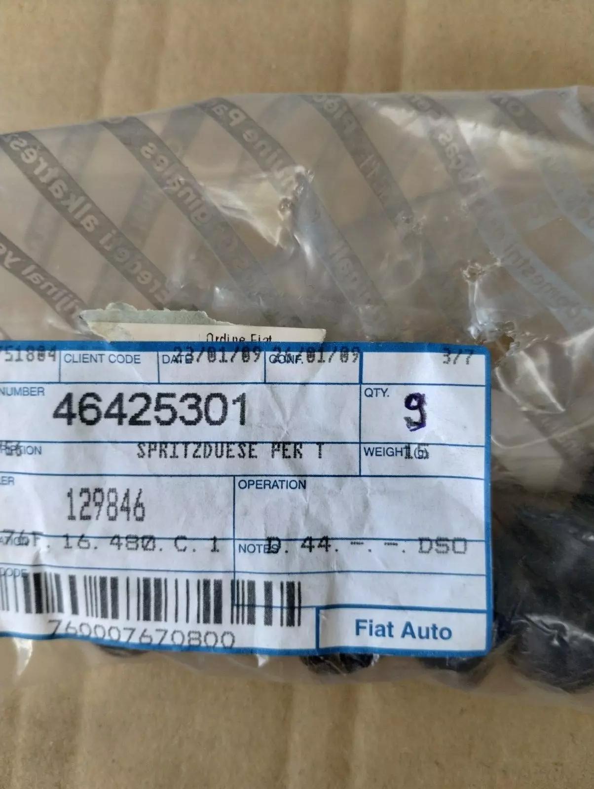 Genuine Fiat sprinkle Spray nozzle No : 46425301