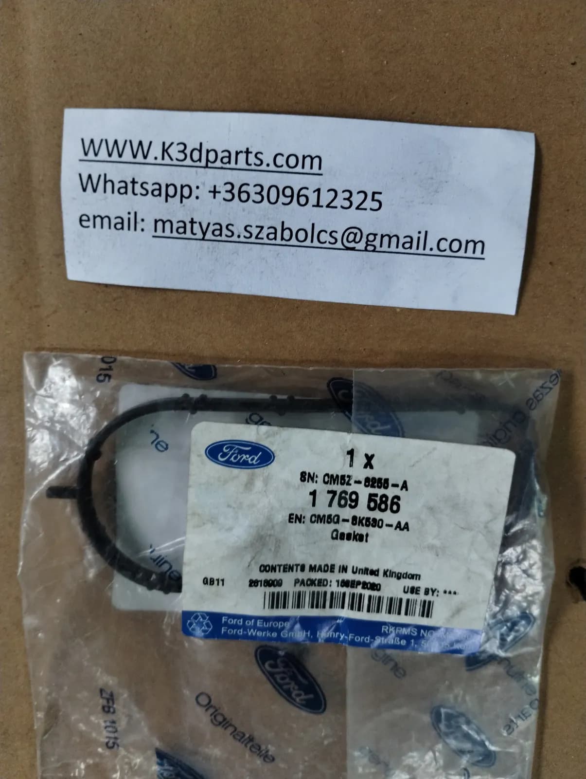 Genuine Ford Thermostat Housing Gasket.